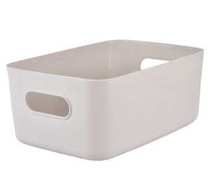 Canasto + accesorios baño gris claro