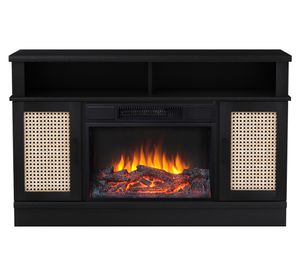 Estufa chimenea 1400W Junquillo negro