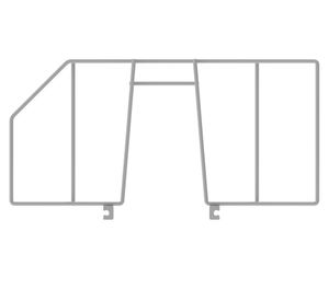 Divisor repisa ensamble blanco