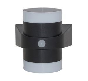 Aplique solar exterior luz fría Cilíndrico