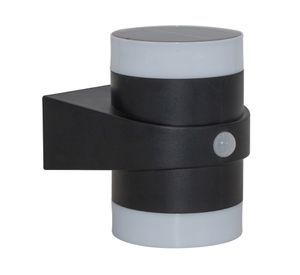 Aplique solar exterior luz fría Cilíndrico