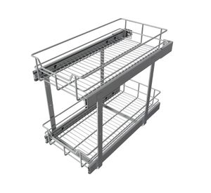 Bandeja retráctil 2 Niveles cromo