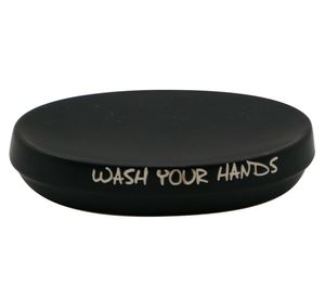 Jabonera Letras negro