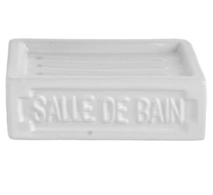 Jabonera Emboss blanco