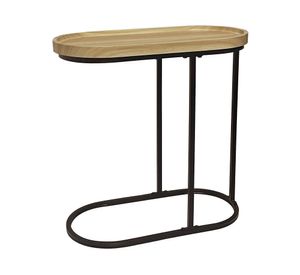 Mesa lateral natural/negro