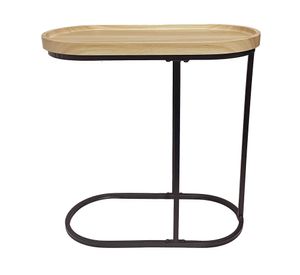 Mesa lateral natural/negro