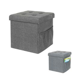 Pouf gris 38x38x38 cm