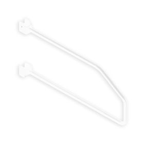 Tope repisa ensamble blanco 2 unidades
