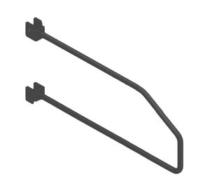 Tope repisa ensamble grafito 2 unidades