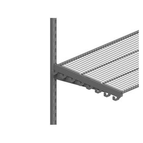 Perchera escuadra 8 Ganchos grafito