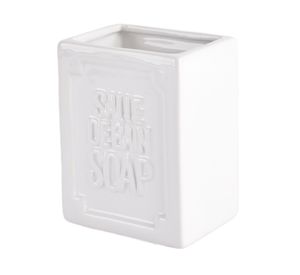 Portacepillos Emboss blanco