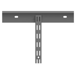 Riel ensamble grafito 255.6x2.54x1.7 cm