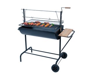 Parrilla carbón Medio tambor XL
