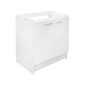 Mueble base lavaplatos 78,5 cm 2 puertas Basic blanco Mobikit