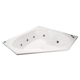 Tina hidromasaje 150x150 cm 7 jets izquierdo Creta Norglas