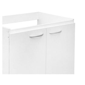 Mueble base lavaplatos 78,5 cm 2 puertas Basic blanco Mobikit