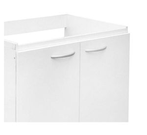 Mueble base lavaplatos 78,5 cm 2 puertas Basic blanco Mobikit
