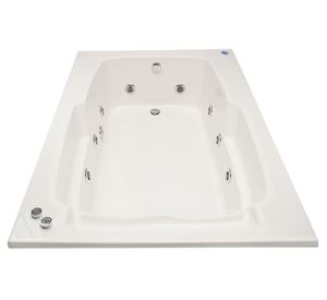 Tina hidromasaje 122x177 cm derecha Lebka Norglas