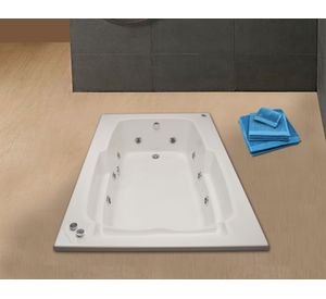 Tina hidromasaje 122x177 cm derecha Lebka Norglas