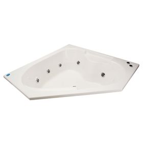 Tina hidromasaje 150x150 cm 7 jets derecho Creta Norglas.