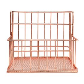 Organizador escritorio metálico rose gold