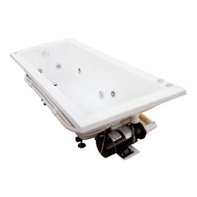 Tina hidromasaje 7 jets 180x80 cm izquierdo Cube new Norglas