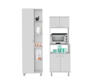 Kit cocina 5 puertas Bath51/Fénix blanco TuHome