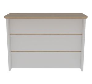 Barra auxiliar 2 repisas Fendi rovere/blanco TuHome