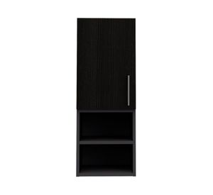 Mueble auxiliar baño 1 puerta Madrid wengue gris TuHome