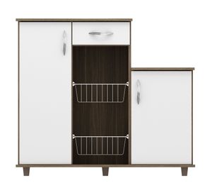 Mueble cocina Belga café/blanco Home Mobili