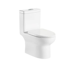 WC one piece piso muro 20.5/25/30.5 cm Eco dual flush asiento cierre suave Eleganza blanco