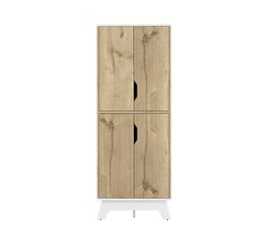Mueble microondas 4 puertas duna/blanco TuHome