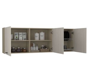 Mueble mural 3 puertas Gante rovere/niebla TuHome