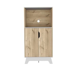 Mueble microondas 2 puertas duna/blanco TuHome