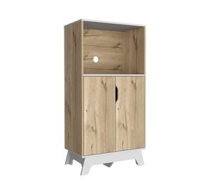 Mueble microondas 2 puertas duna/blanco TuHome