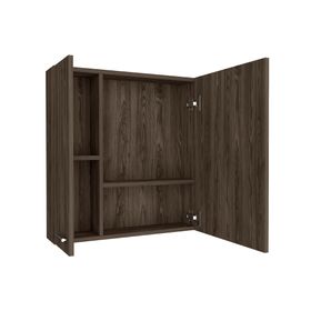 Botiquín con espejo Barcelona coñac 60x60x14.9 cm