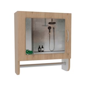 Botiquín + Optimizador lavamanos + Mueble + Baño BATH 300 rovere/blanco