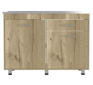 Mueble lavaplatos Orión duna blanco 90.5x120x52 cm