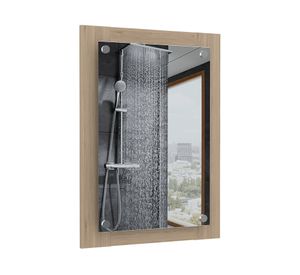 Espejo + Optimizador lavamanos + Mueble BATH 300 rovere/blanco