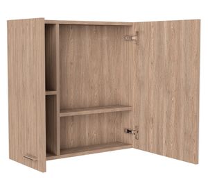 Botiquín + Mueble lavamanos MY BATH miel/wengue