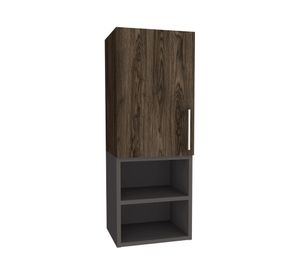Mueble auxiliar baño Madrid coñac/plomo 80.2x30x25 cm