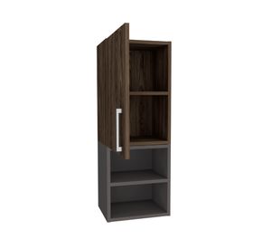 Mueble auxiliar baño Madrid coñac/plomo 80.2x30x25 cm