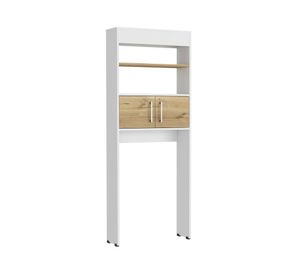 Mueble optimizador Bath bicolor blanco/duna 160x62.4x20.3 cm