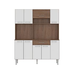 Kit cocina 9 puertas 1 cajón Piece blanco/café