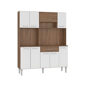 Kit cocina 9 puertas 1 cajón Piece blanco/café