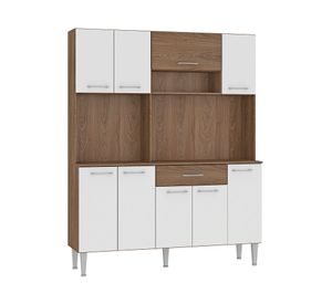 Kit cocina 9 puertas 1 cajón Piece blanco/café