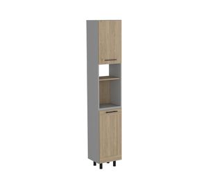 Despensa 2 puertas Hasselt gris/rovere TuHome