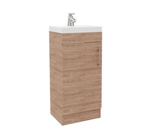 Botiquín + Mueble lavamanos + Optimizador MY BATH miel