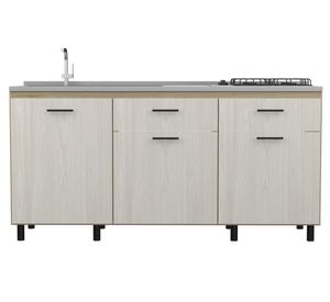 Mueble lavaplatos Gante rovere niebla 88x180.1x51.3 cm