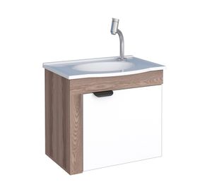 Mueble vanitorio 52 cm Jasmim café/blanco